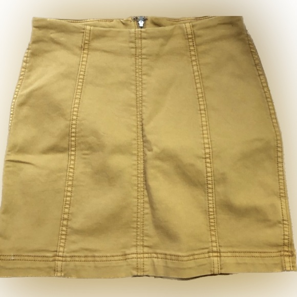 Free People Gold Fields Skirt size 2 NWT - Picture 8 of 9